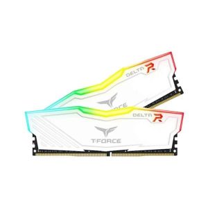 TEAMGROUP T-Force Delta RGB DDR4 32GB (2x16GB) 3200MHz (PC4-25600) CL16 Desktop Memory Module Ram TF4D432G3200HC16FDC01 – White / TF3D432G3200HC16FDC01 – Blackl