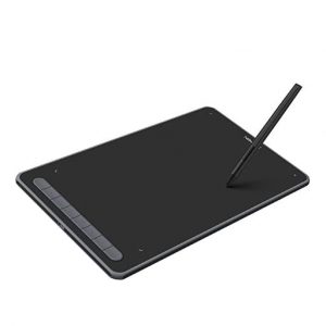 XP-PEN Deco M Drawing Tablet with X3 chip Stylus 8 Shortcut Keys, 8192 Levels of Pressure Sensitivity, X3 Elite Stylus and Fully-Laminated Display- Black