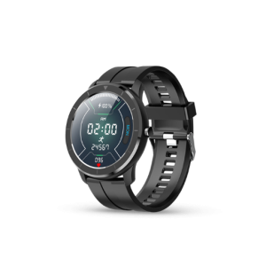 Pebble Zen Pro Smartwatch with Activity Tracker (33.02mm TFT LED Display, 50 Meter Water Resistant, Black Strap)